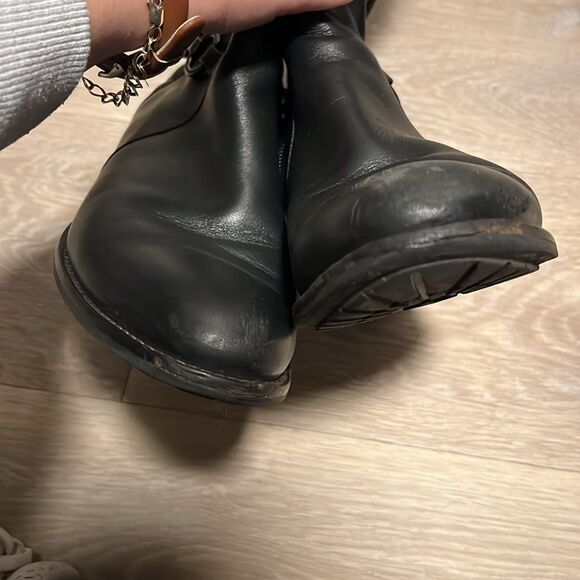 AQUATALIA Oralie Knee-High Stretch Leather Riding Boots Side Zip Quilted, Size 8 - Picture 15 of 15